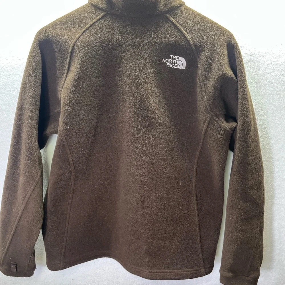 The North Face‎ Chocolate Brown Fleece Jacket Womens M midweight Warm Fall 2461